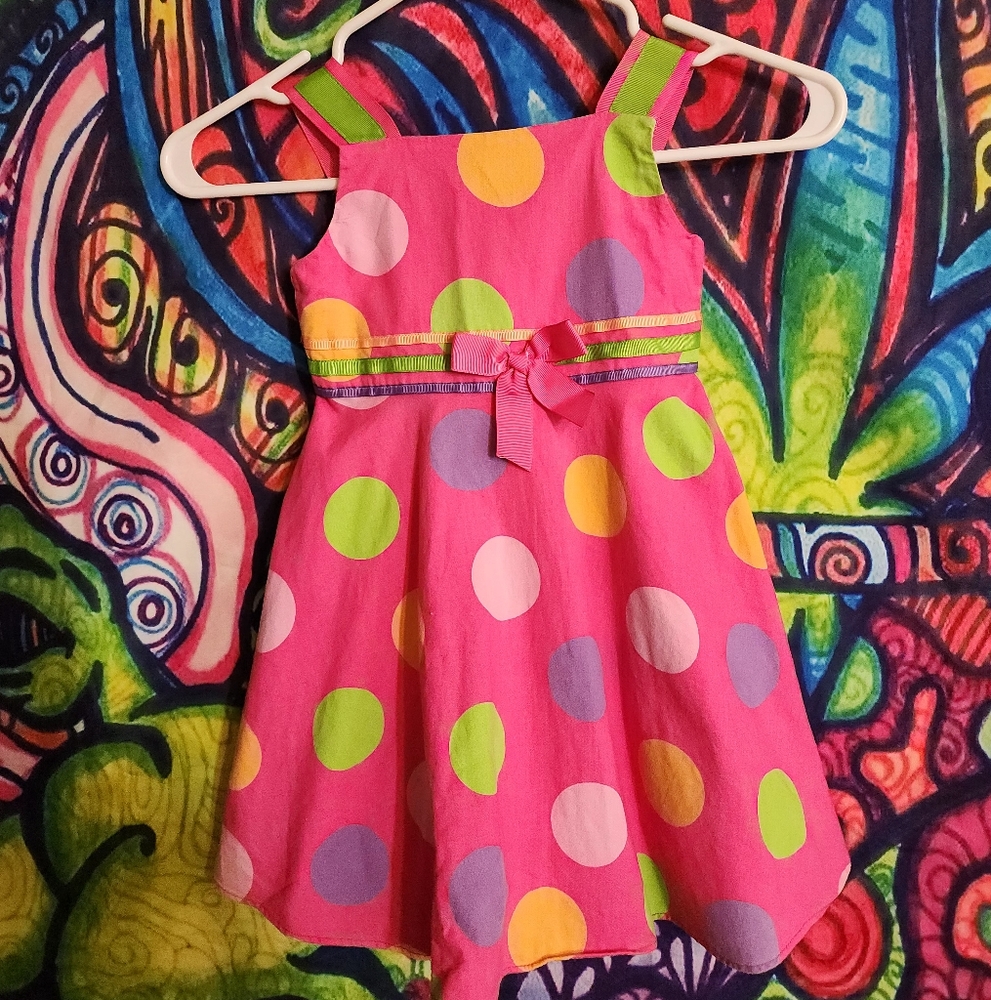 Toddler Girls Polka Dot Dress